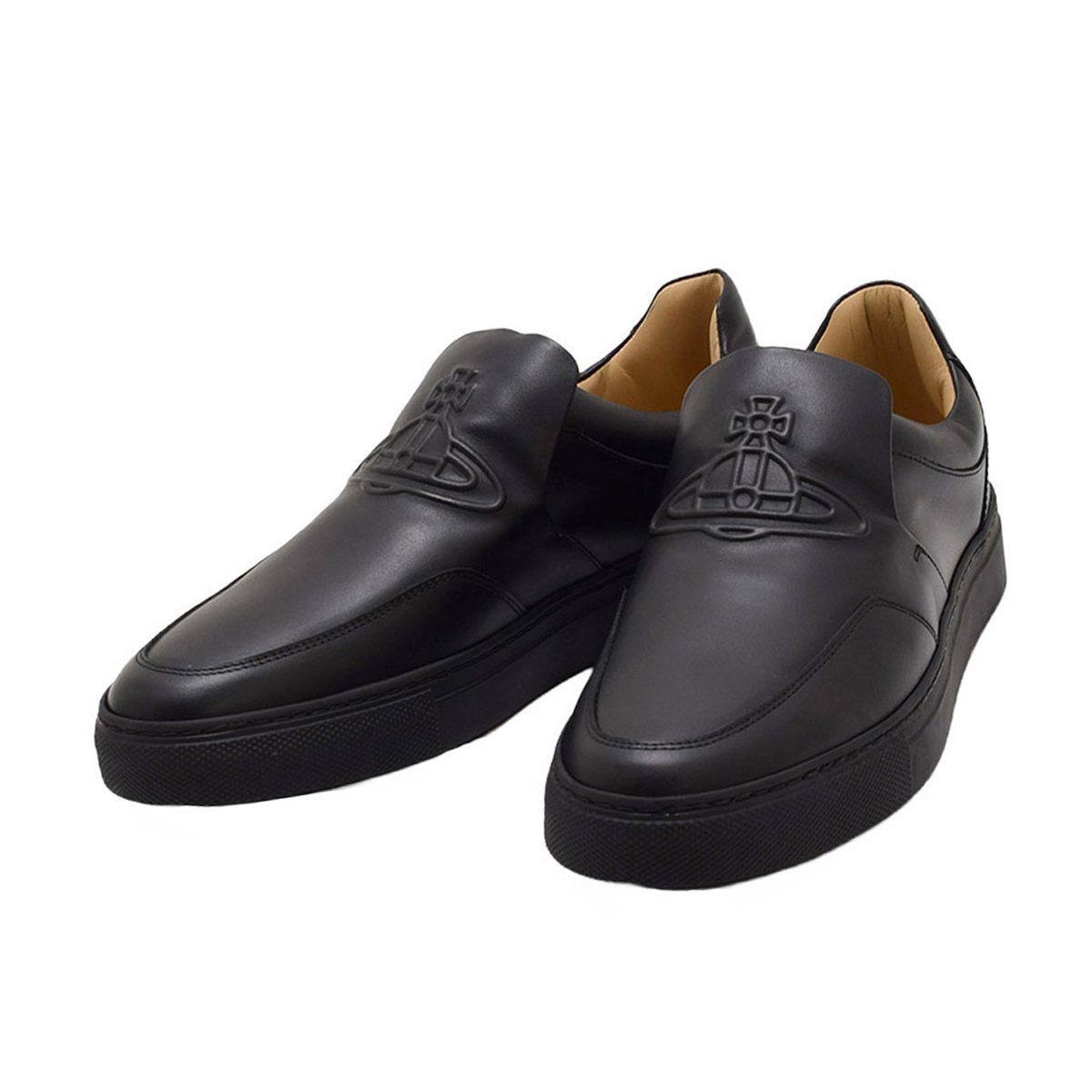 ヴィヴィアンウエストウッド Vivienne Westwood スリッポン 靴 CLASSIC SLIP-ON 23SS 75030008M-L0005-N401 シューズ メンズ ブラック系