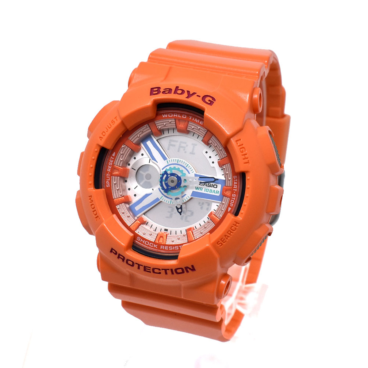 カシオ CASIO 腕時計 BABY G ベビーG BA-110SN-4A アナログ デジタル アナデジ レディース ウォッチ オレンジ 海外正規品腕時計 時計 ブ
