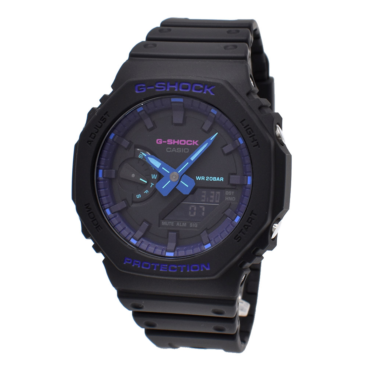 カシオ CASIO 腕時計 G-SHOCK Gショック GA-2100VB-1A ANALOG-DIGITAL 2100 SERIES アナデジ メンズ ウォッチ ブラック 海外正規品腕時計