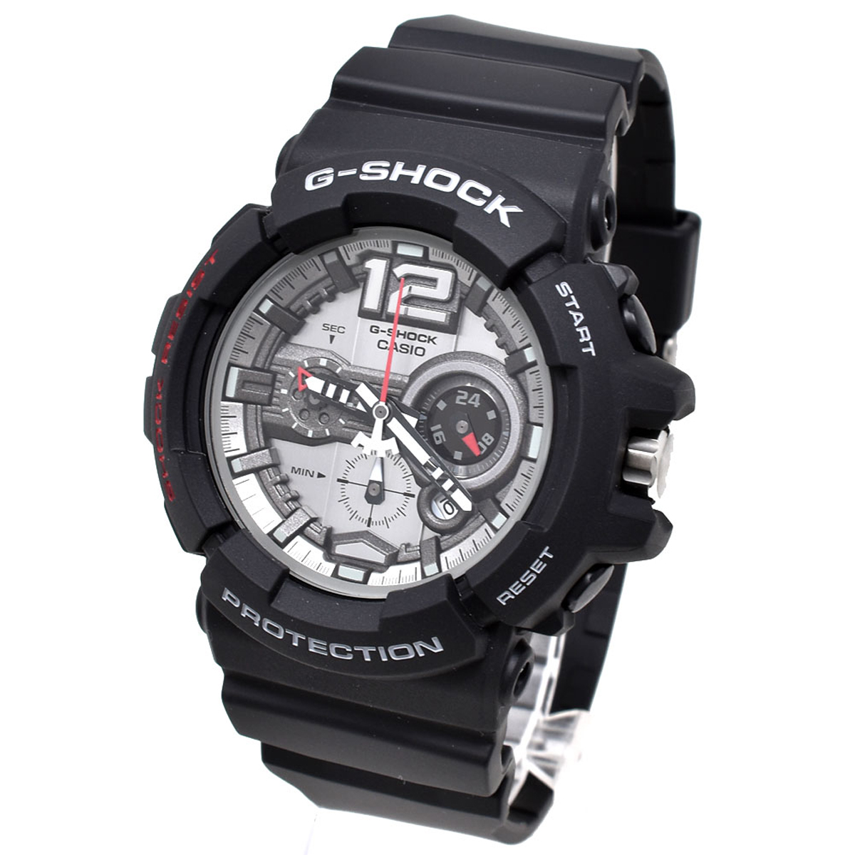 カシオ CASIO 腕時計 G-SHOCK Gショック GA-110-1A BIG CASE アナログ メンズ ウォッチ シルバー+ブラック 海外正規品腕時計 時計 ブラン