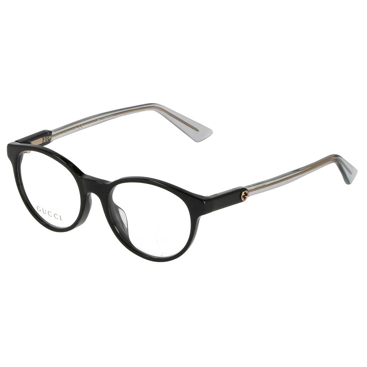 グッチ GUCCI メガネフレーム 眼鏡 フレームのみ GG0487OA-005 オプティカルフレーム ウェリントン レディース ブラック+グレー系 メガネ