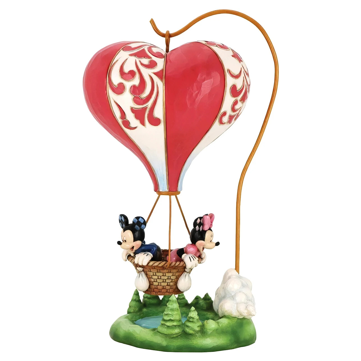 ジム ショア ディズニー トラディション Disney Traditions ミッキー＆ミニー ハートエアバルーン 置物 オブジェ 6011916 気球ディズニー