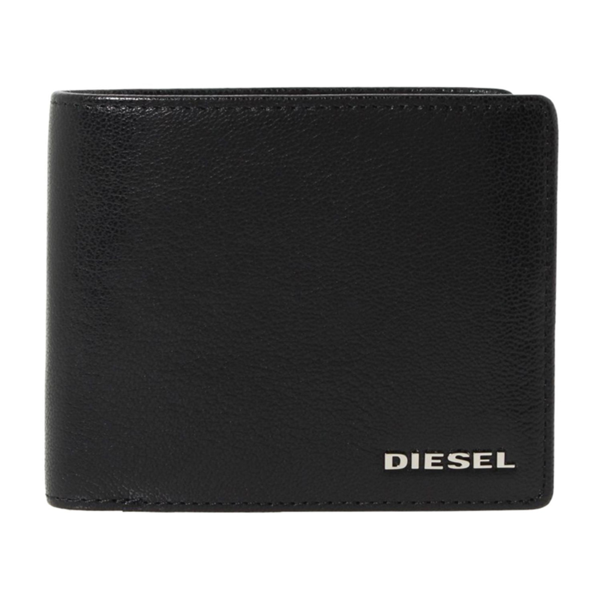 ディーゼル DIESEL 二つ折り財布 X06757 P3043 H6158 HIRESH S THESTARTER 小銭入れ付き 二つ折り 財布 メンズ ブラック＋ブルーミニ財布