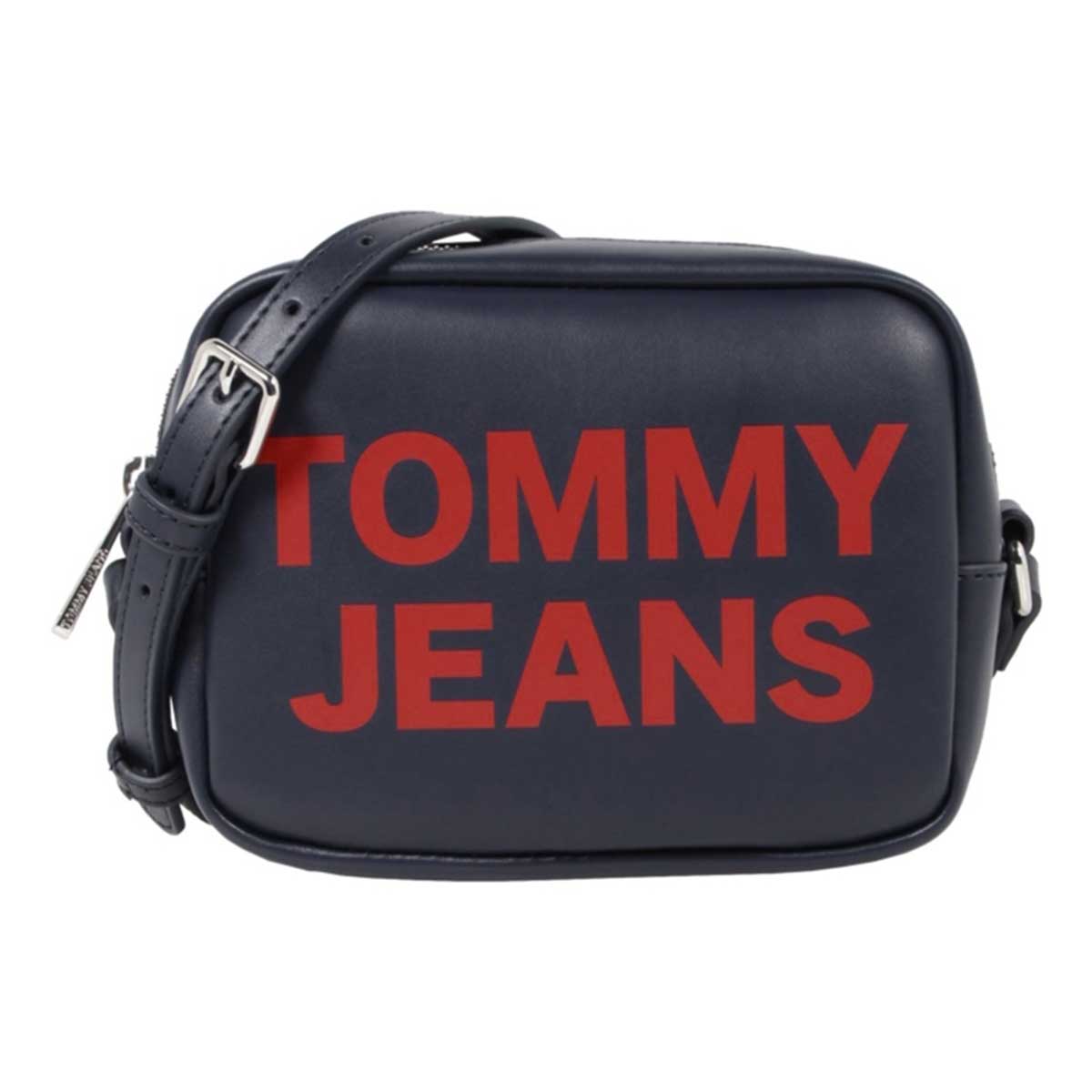 トミージーンズ TOMMY HILFIGER TOMMY JEANS バッグ 斜め掛けバッグ ショルダーバッグ ポシェット AW0AW10152 C87 ネイビー+レッド系斜め