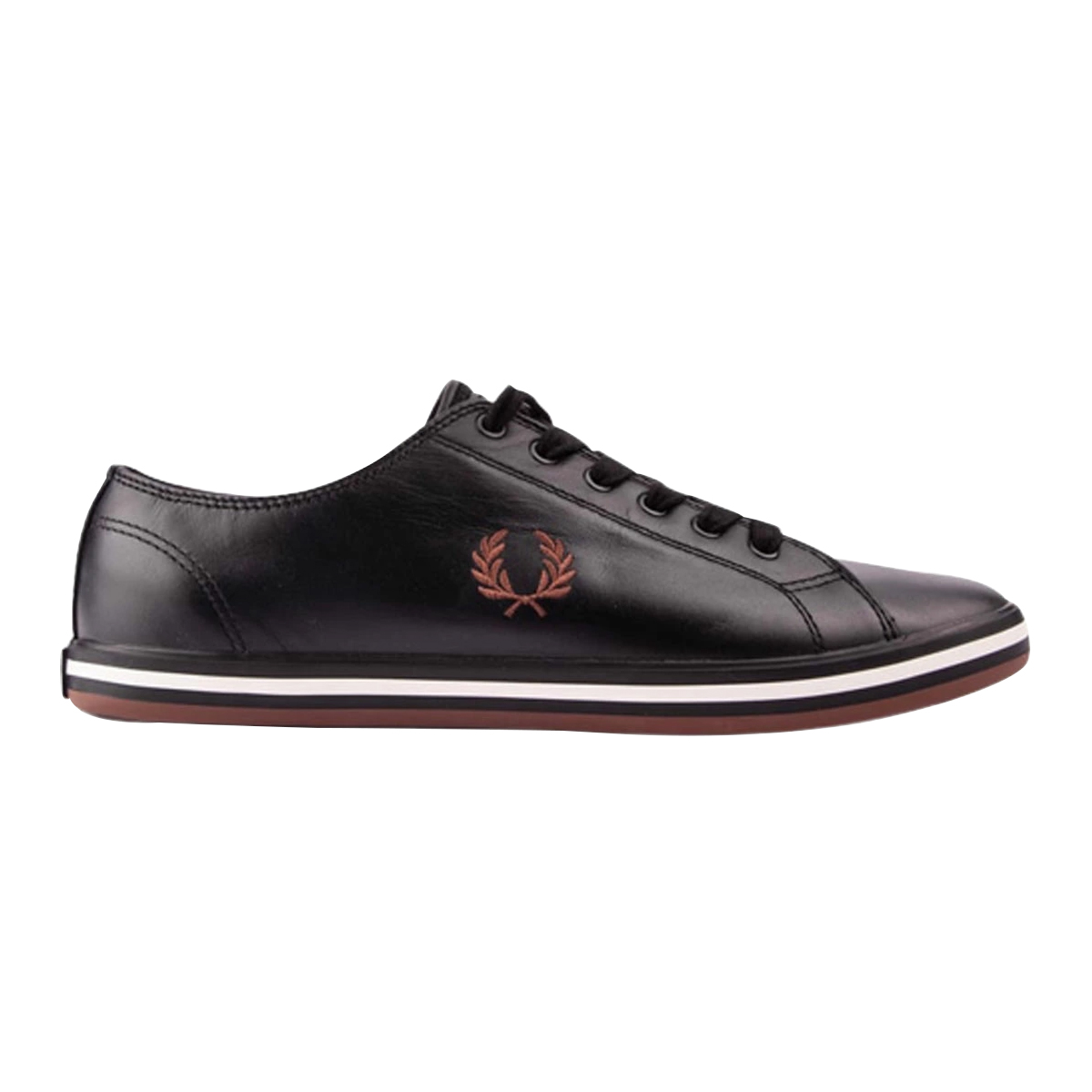 フレッドペリー FRED PERRY スニーカー ローカット シューズ 靴 キングストン レザー B4333 S76 メンズ ブラック+ブラウン 新品 靴 ブラ