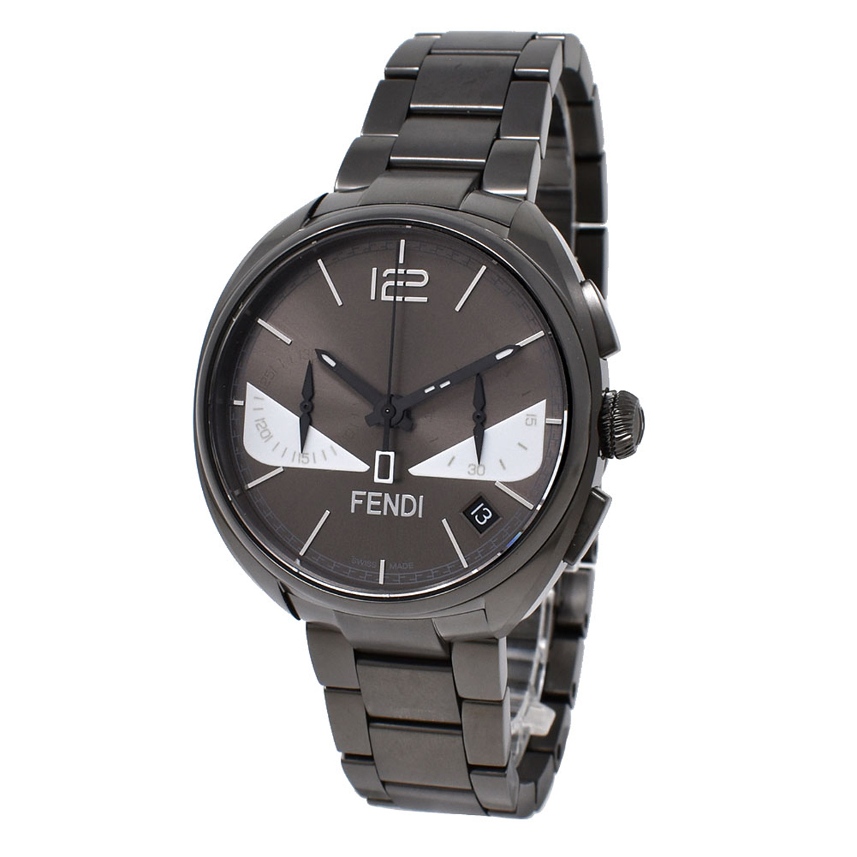 フェンディ FENDI 腕時計 F215716400 BUGS バグズ ウォッチ メンズ グレー腕時計 ブランド ウォッチ プレゼント おしゃれ時計 ステンレス