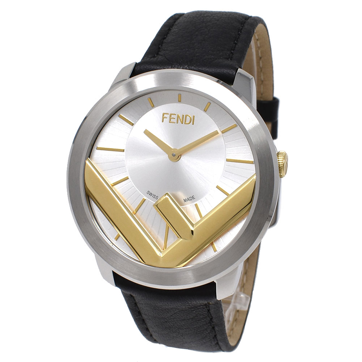 フェンディ FENDI 腕時計 F710114011 RUNAWAY ラナウェイ メンズ ウォッチ シルバー＋ブラックメンズ 腕時計 ブランド ウォッチ プレゼン