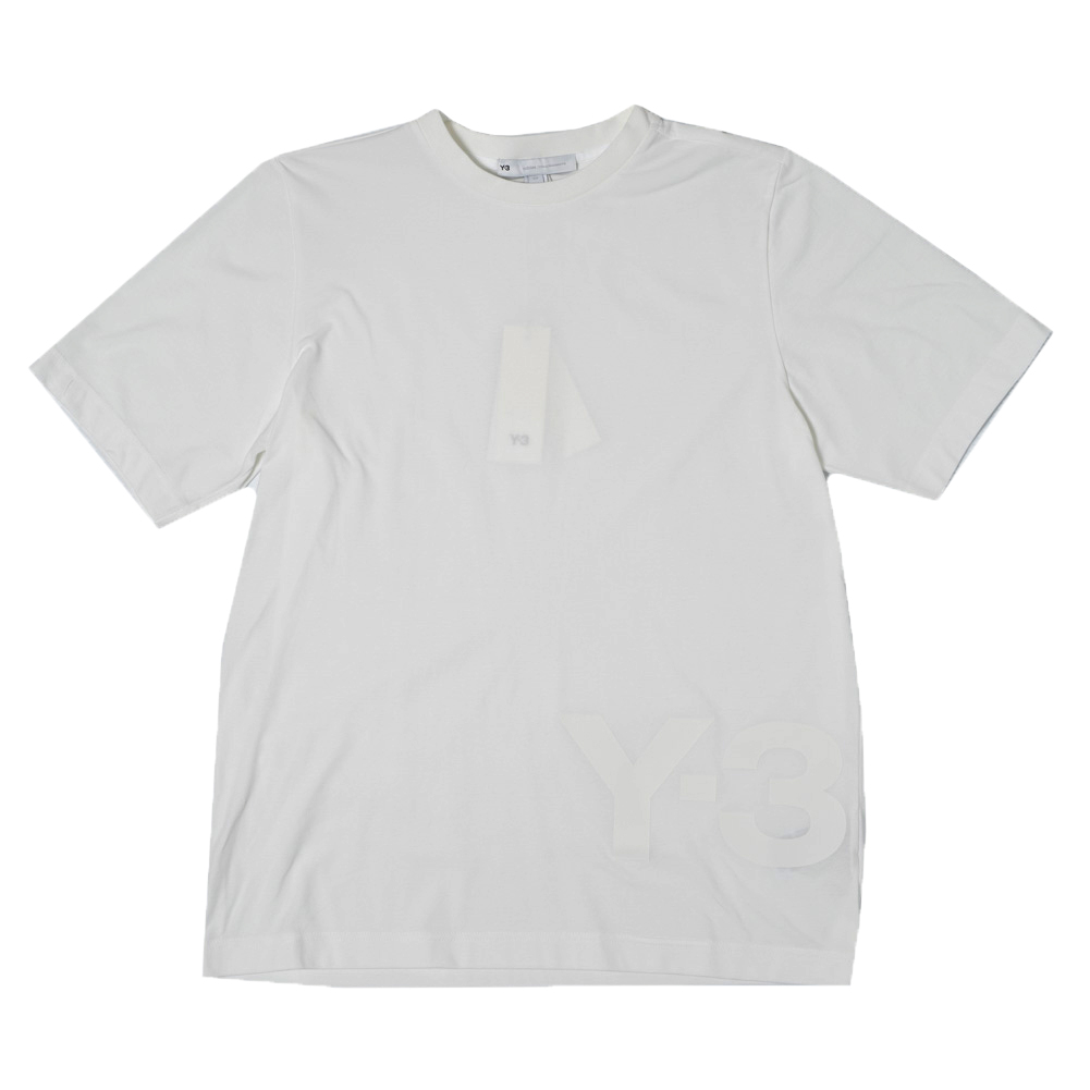 ワイスリー Y-3 メンズ 半袖 Tシャツ トップス アパレル HG6094 M CH1 SS TEE - LARGE LOGO T CORE WHITE ホワイト S M L y3 半そで 丸首